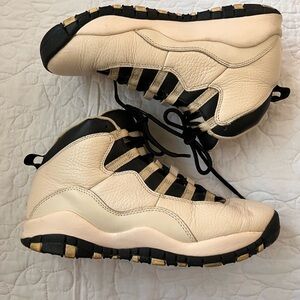 Nike Air Jordan 10 Retro Premium GG Heiress Black and Cream Sneakers